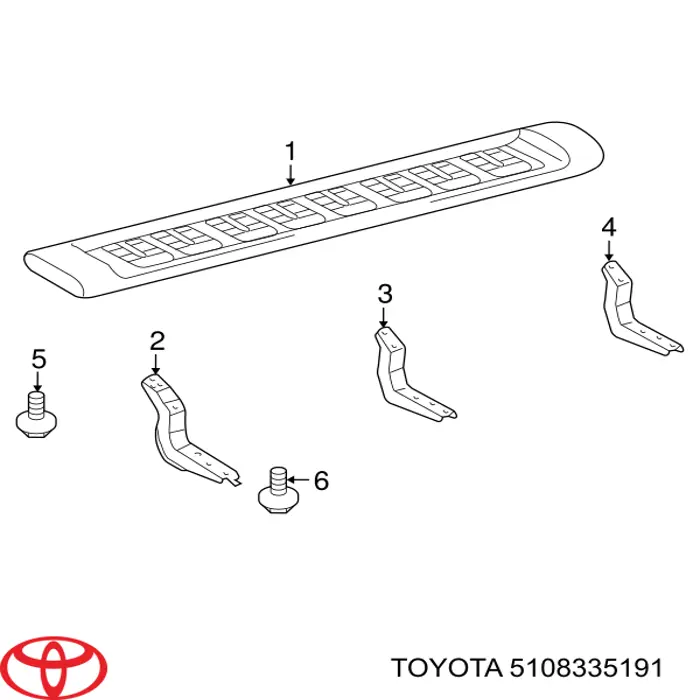 5108335190 Toyota підніжка права