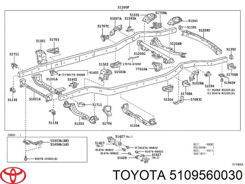  Toyota 5109560030 ціна, від 152.88 USD