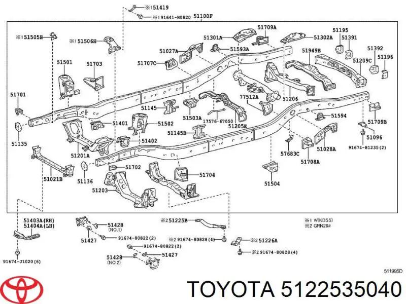 5122535040 Toyota 