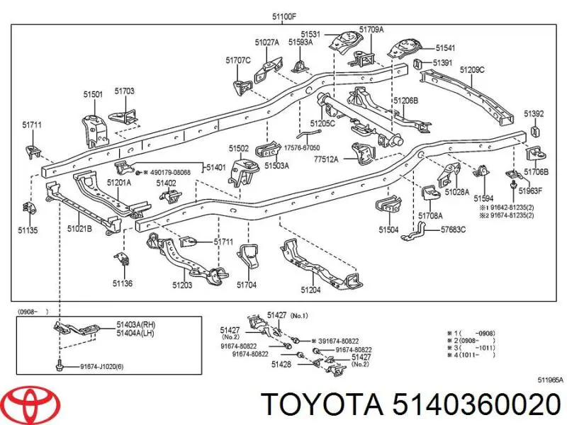 5140360020 Toyota 
