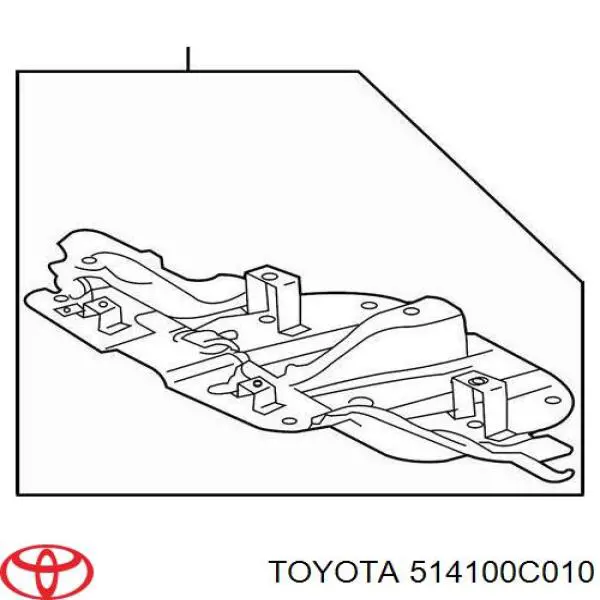 Захист моторного відсіку Toyota 514100C010 ціна, від 152.02 USD