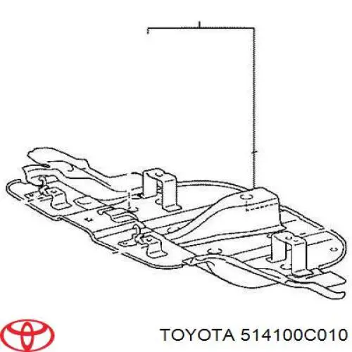 Купити 514100C010 Toyota Захист піддона картера двигуна