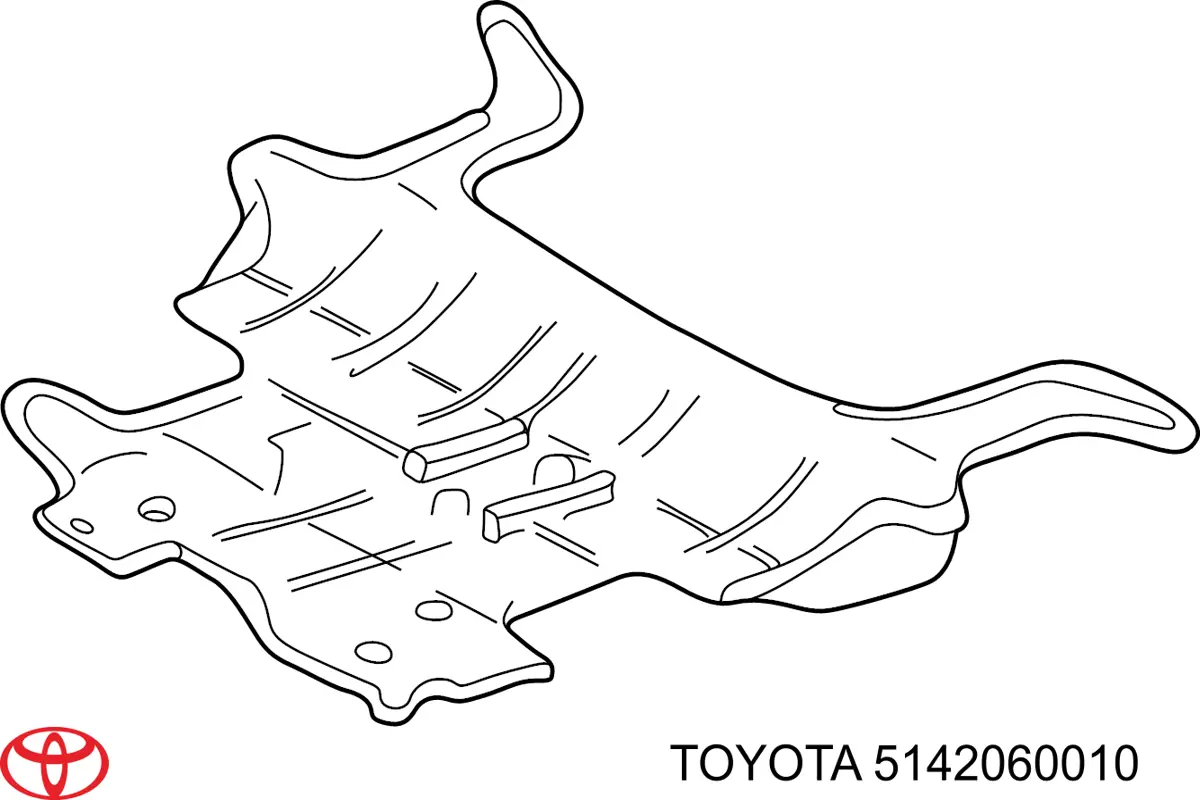 Захист двигуна задній Toyota 5142060010 ціна, від 63.34 USD