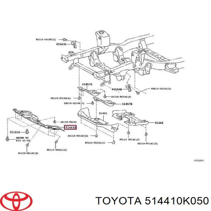 Захист двигуна передній Toyota Hilux (KUN25) (Тойота Хайлюкс)