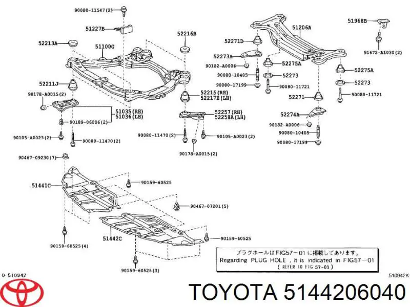  Toyota 5144206040 ціна, від 45.15 USD