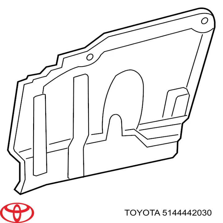 5144442030 Toyota Захист двигуна, лівий