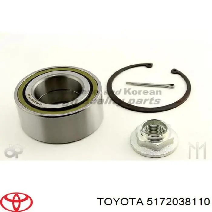 Підшипник маточини передньої 5172038110 Toyota