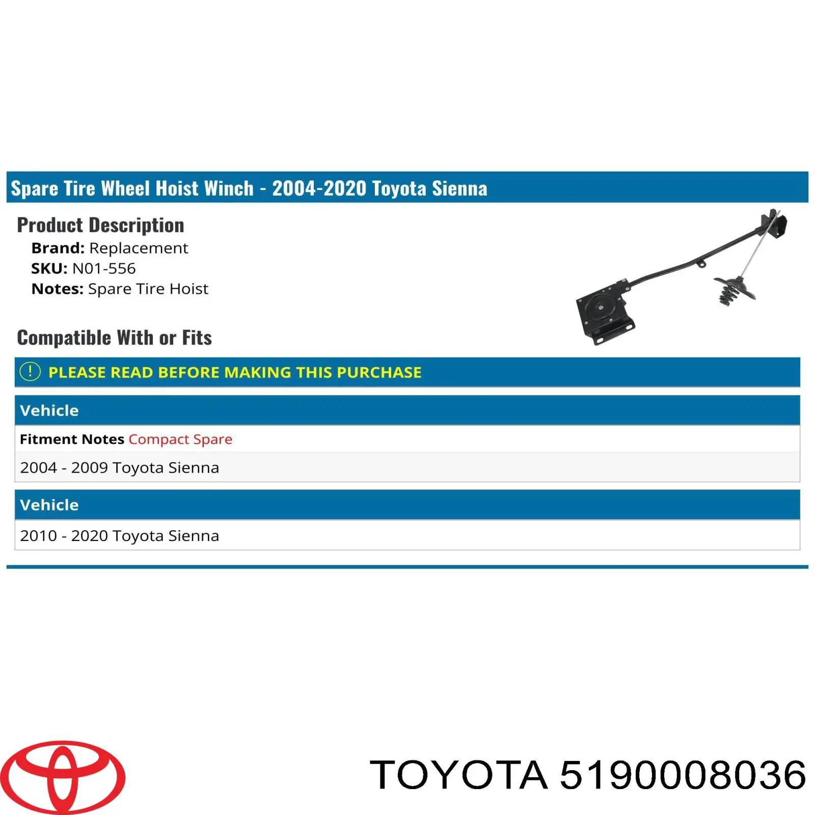  5190008036 Toyota