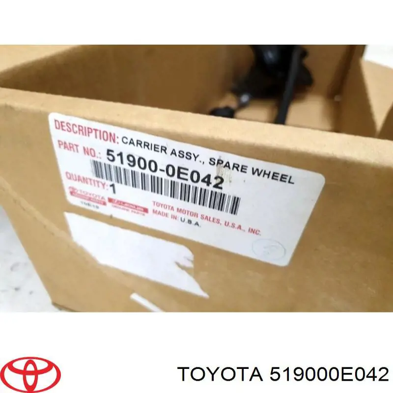 Кріплення запасного колеса Toyota 519000E042 ціна, від 126.41 USD
