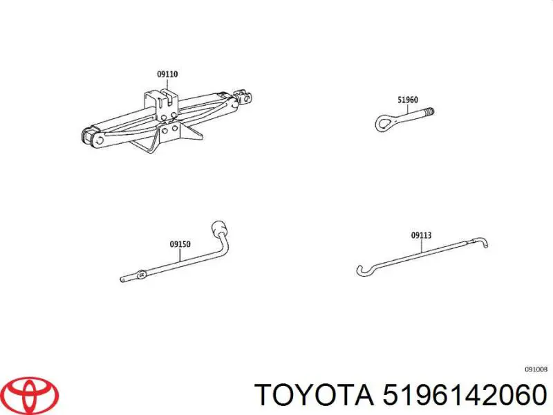  Toyota 5196142060 ціна, від 15.20 USD