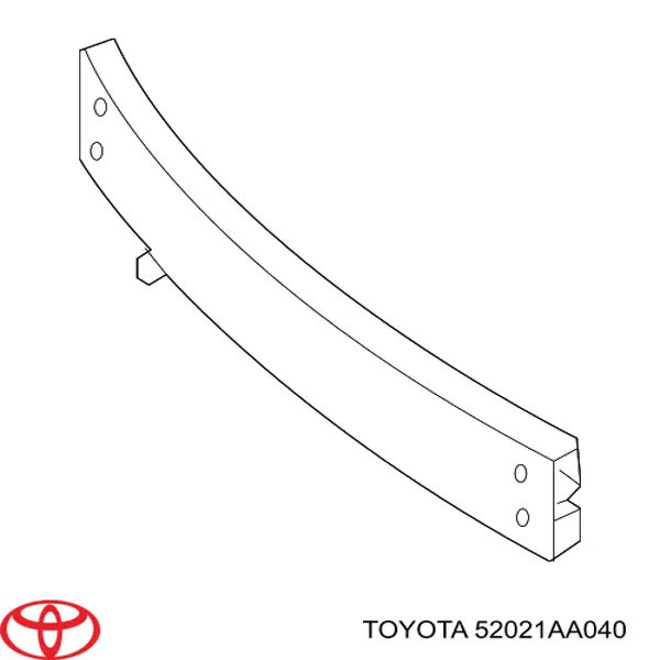 52021AA040 Toyota Балка бампера переднього