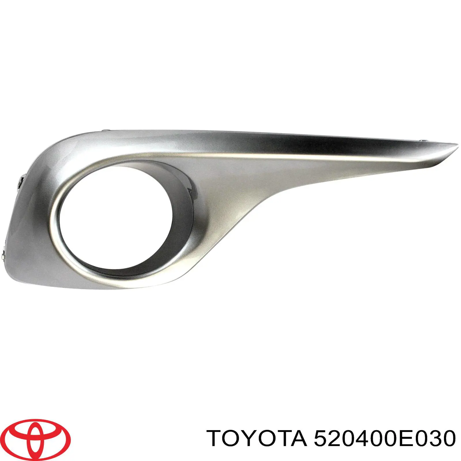 520400E030 Toyota Заглушка протитуманок, ліва