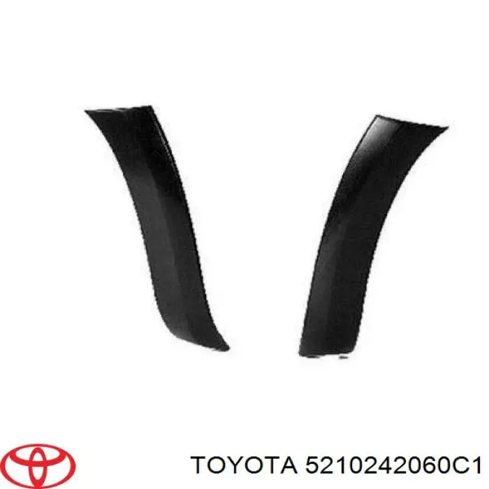 5210242060C1 Toyota Молдинг бампера переднього, праве
