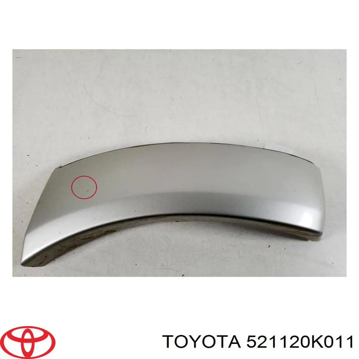 Бампер передній, права частина Toyota 521120K011 ціна, від 29.04 USD