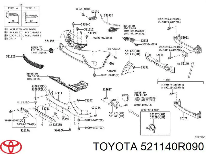 521140R090 Toyota 