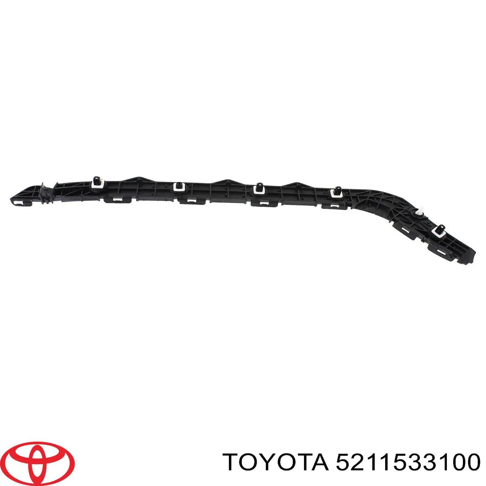 5211533100 Toyota Кронштейн бампера переднього, правий