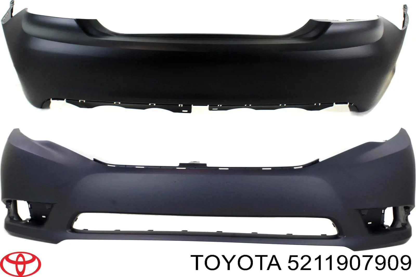 5211907909 Toyota Бампер передній в зборі