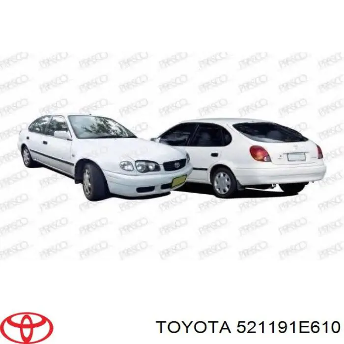 Купити 521191E610 Toyota Буфер (бампер) передній