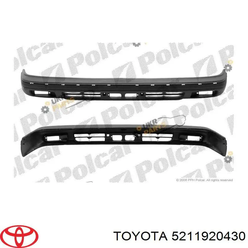 5211920430 Toyota Бампер передній в зборі