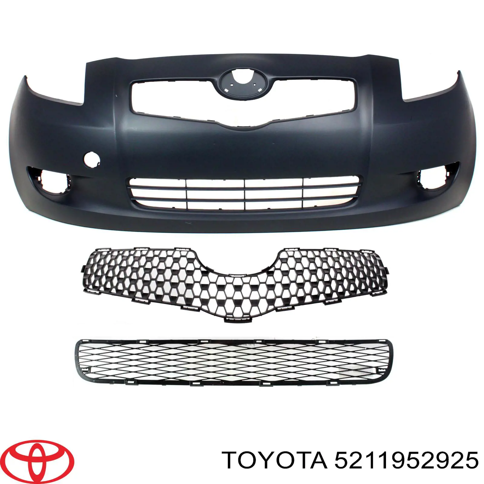 5211952925 Toyota Бампер передній в зборі