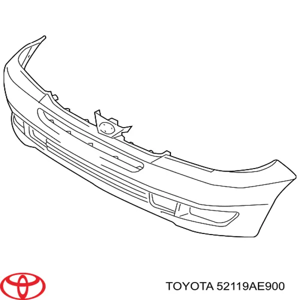 52119AE900 Toyota Бампер передній в зборі