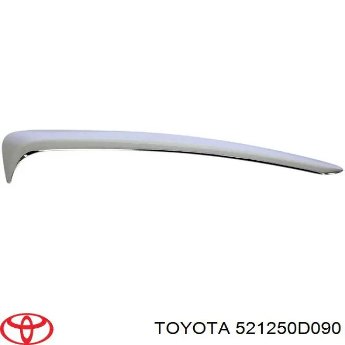 Молдинг переднього бампера, правий Toyota 521250D090 ціна, від 25.45 USD