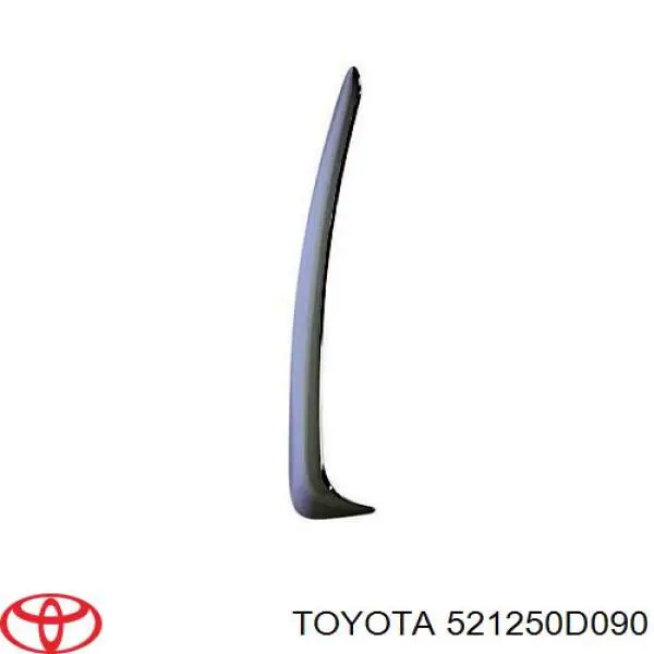 521250D090 Toyota Молдинг переднього бампера, правий