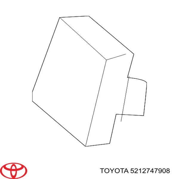 Заглушка бампера буксирувального гака, передня права Toyota Prius (ZVW30) (Тойота Пріус)