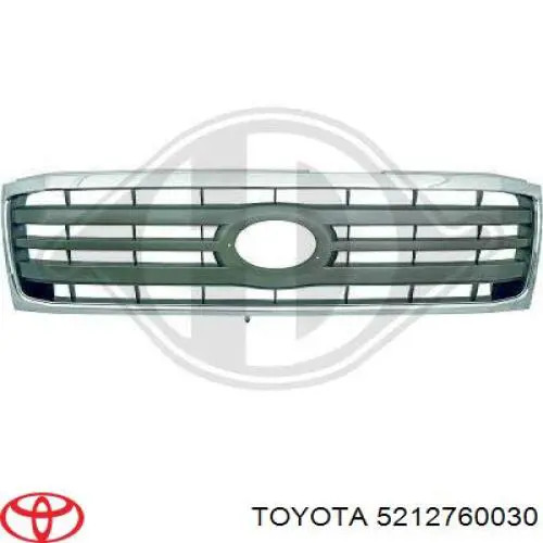 Заглушка/ решітка протитуманних фар бампера переднього, права 5212760030 Toyota