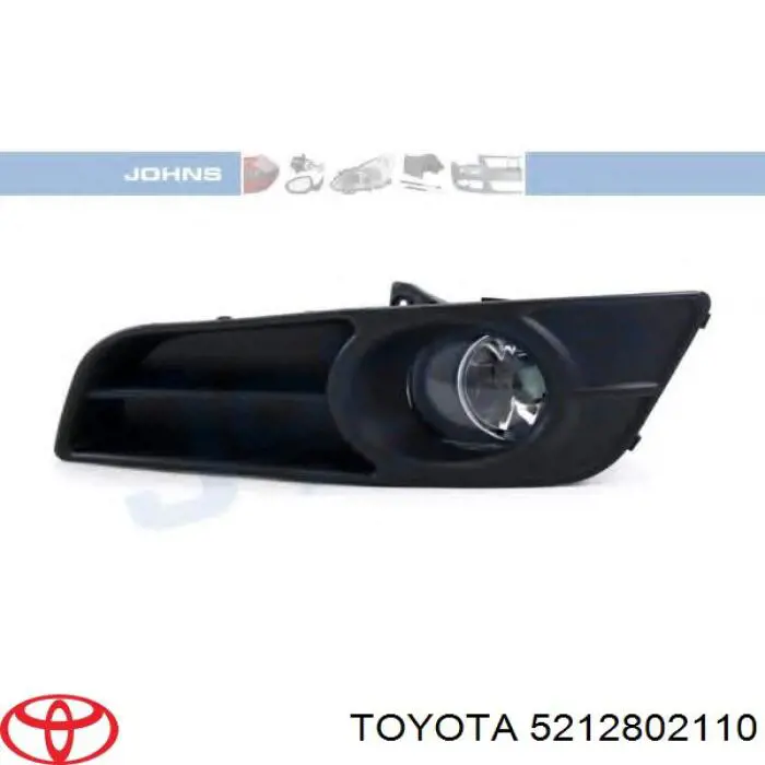 Заглушка під протитуманні фари, ліва Toyota 5212802110 ціна, від 15.45 USD