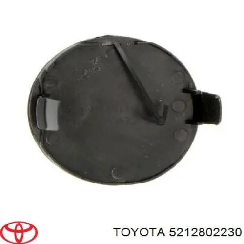 5212802230 Toyota Заглушка бампера буксирувального гака, передня ліва