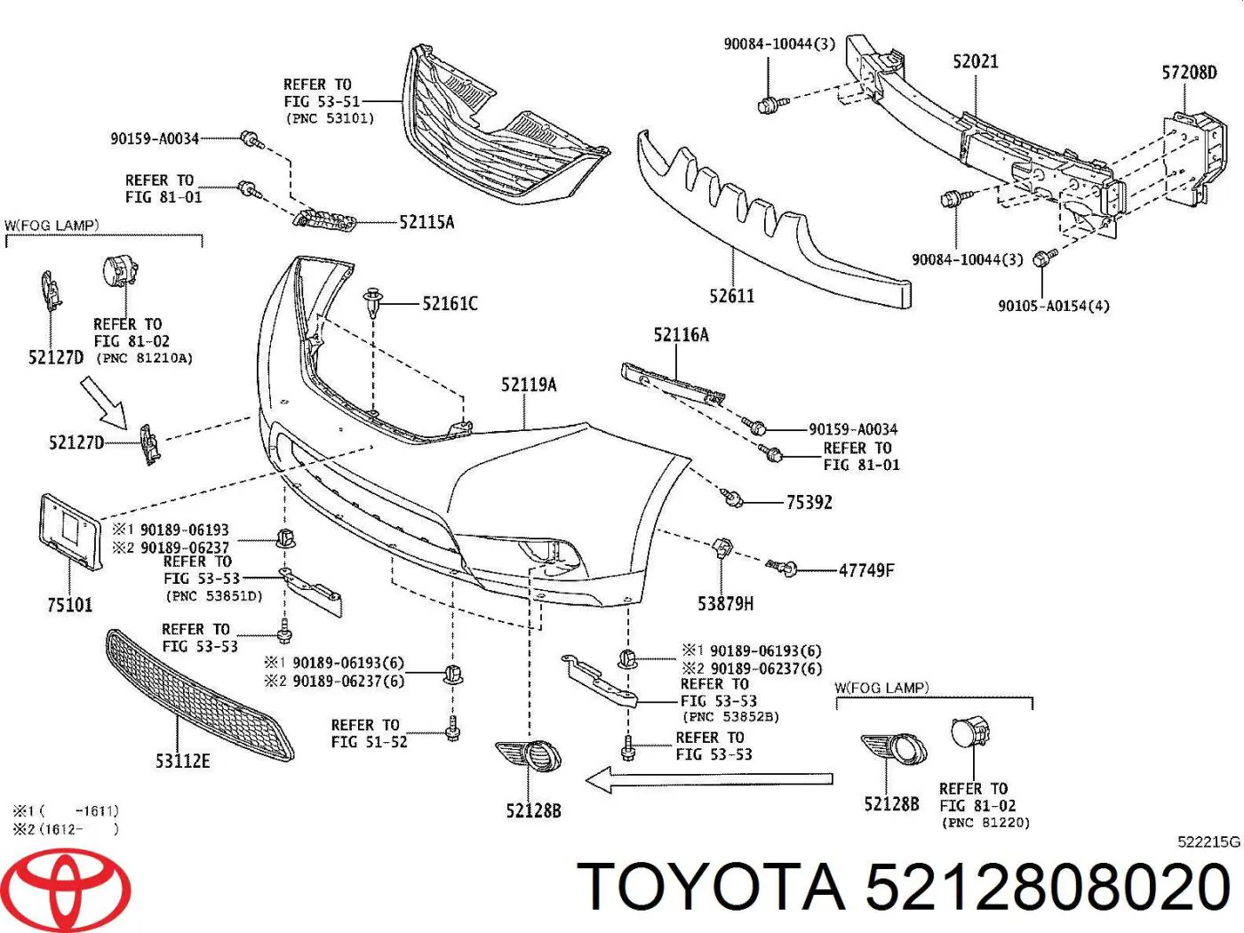 5212808020 Toyota 