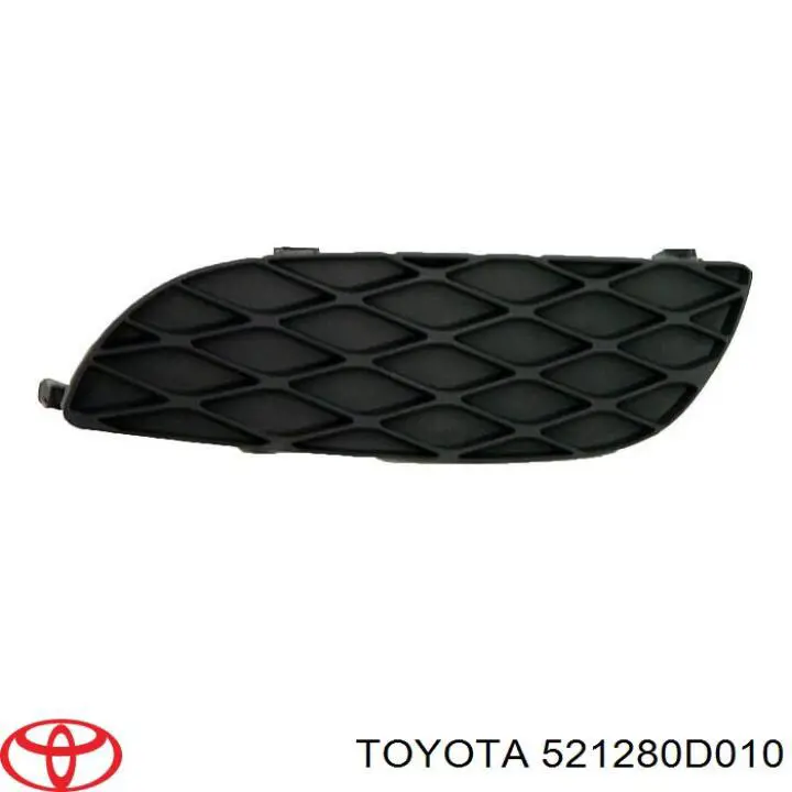 521280D010 Toyota Решітка переднього бампера, ліва