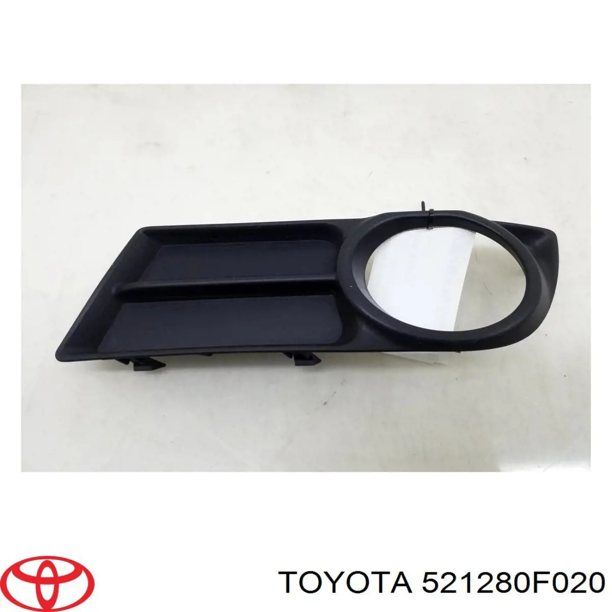 521280F020 Toyota заглушка/ решітка протитуманних фар бампера переднього, ліва
