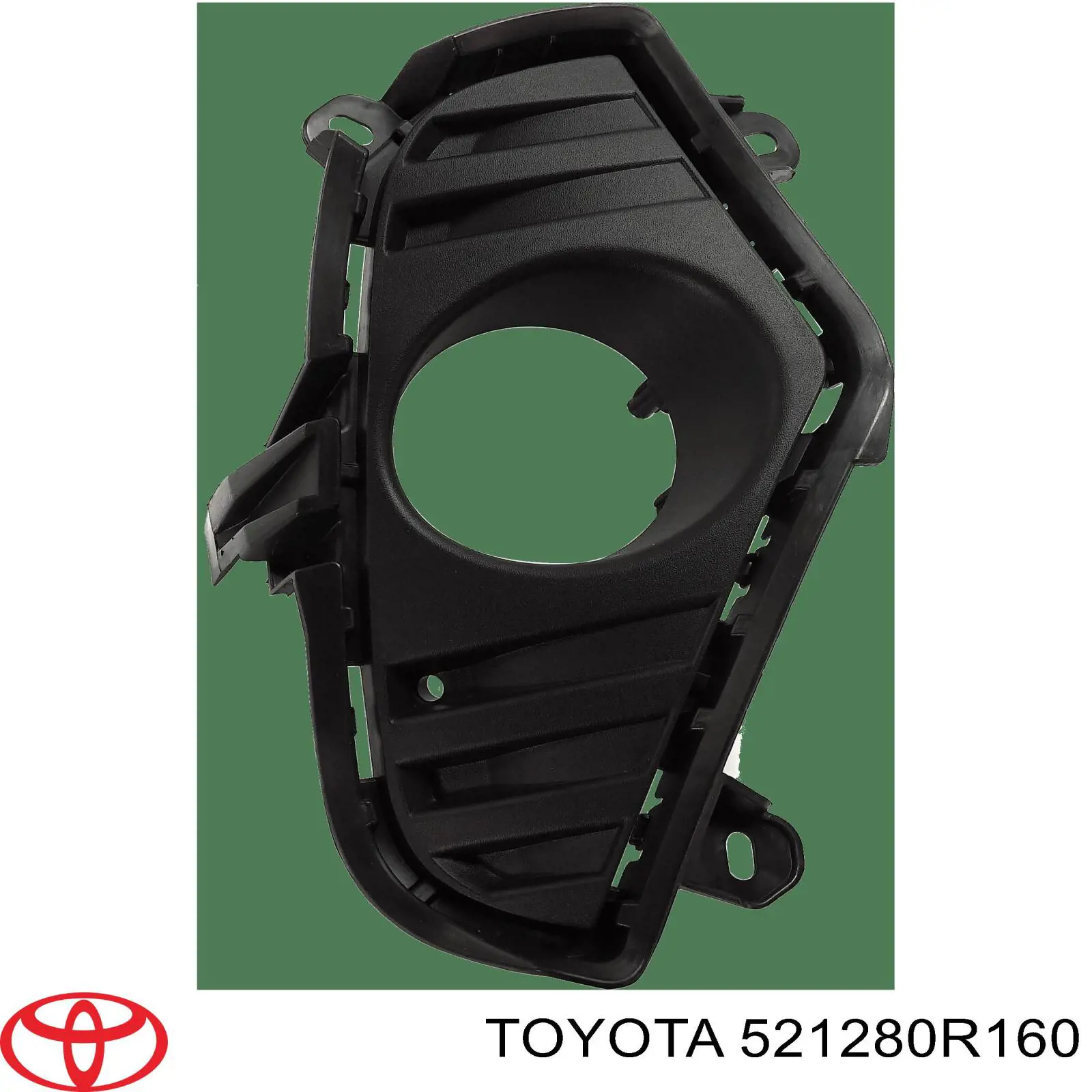 Заглушка/ решітка протитуманних фар бампера переднього, права Toyota RAV4 5 (A5) (Тойота Рав4)