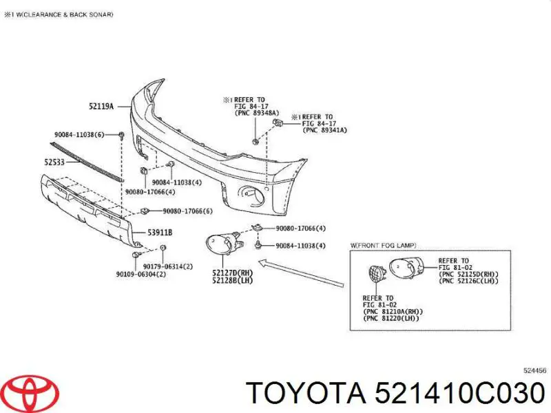 Toyota 521410C030 ціна, від 196.85 USD