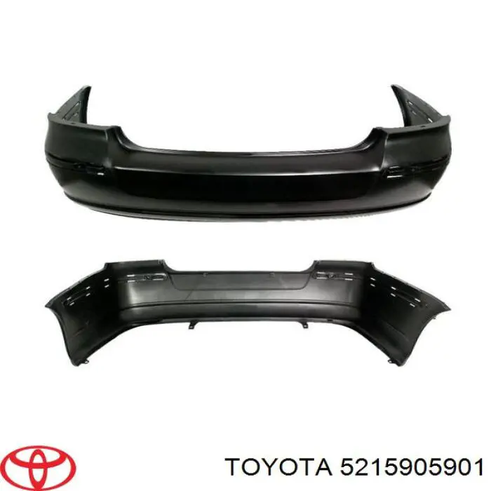 5215905901 Toyota Буфер (бампер) задній