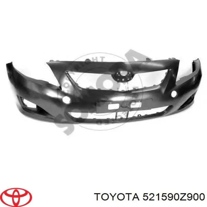 521590Z900 Toyota Буфер (бампер) задній