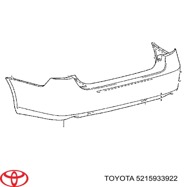 5215933922 Toyota Буфер (бампер) задній