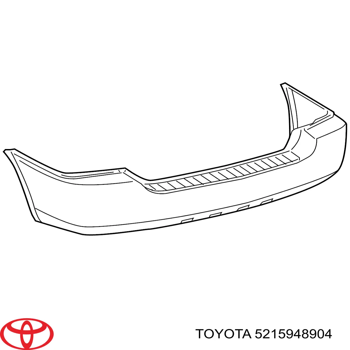 Кожух бампера заднього Toyota 5215948904 ціна, від 50.79 USD