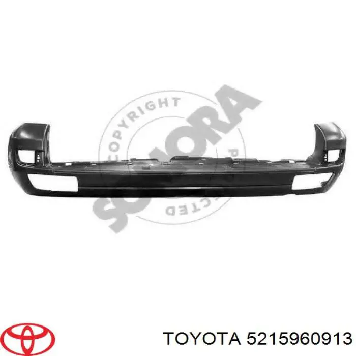 5215960913 Toyota Буфер (бампер) задній