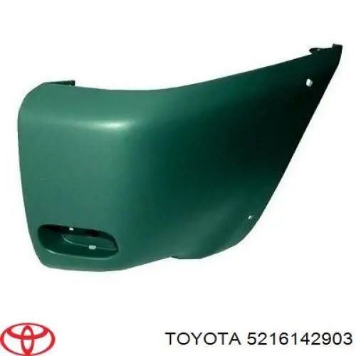 Бампер задній, права частина Toyota 5216142903 ціна, від 38.01 USD