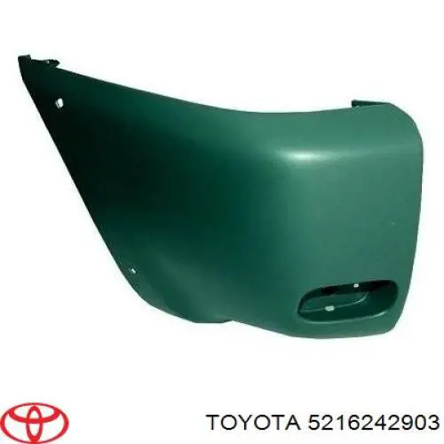 Кут бампера заднього лівий Toyota 5216242903 ціна, від 42.33 USD