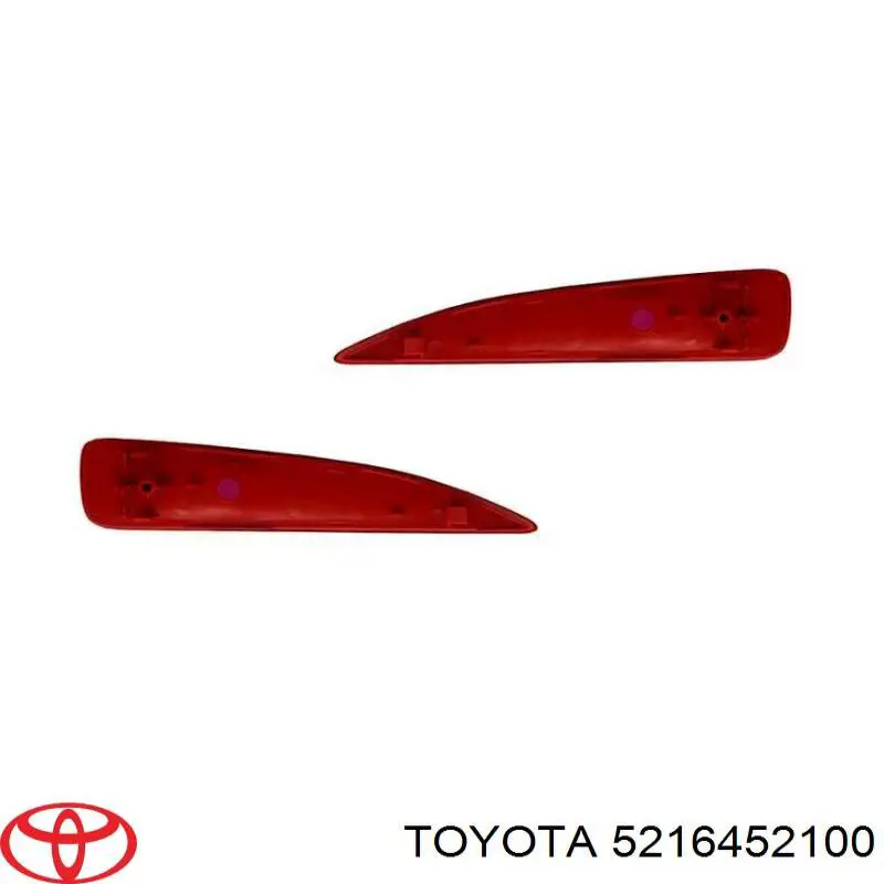 5216452100 Toyota Лівий відбивач заднього бампера