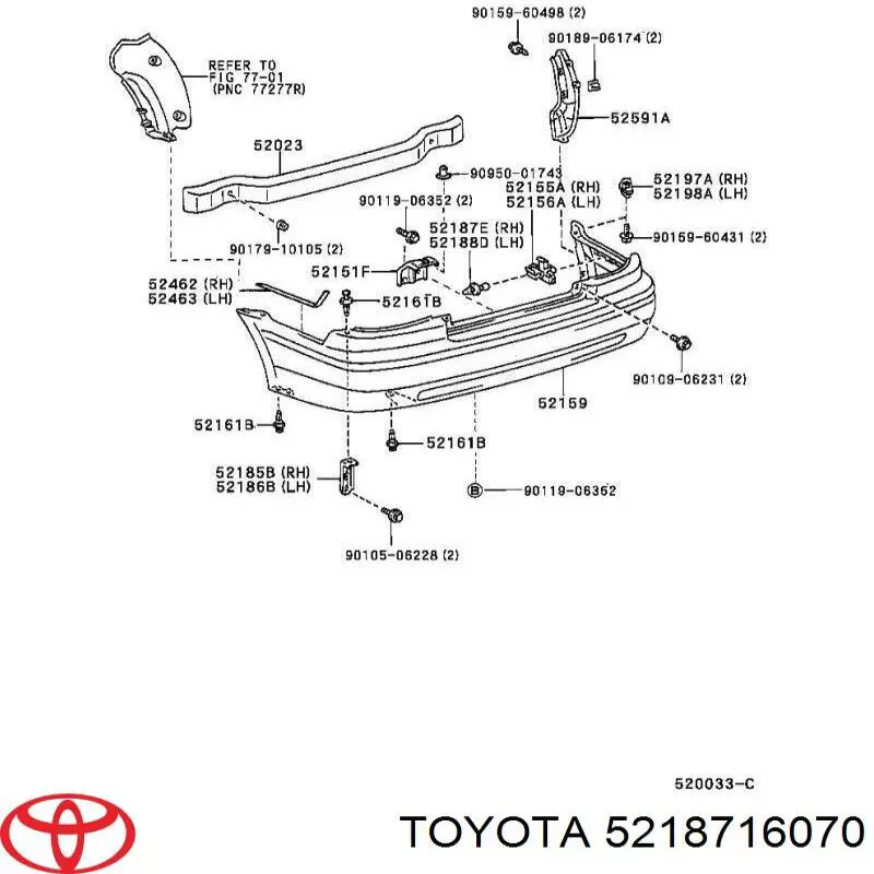  Toyota 5218716070 ціна, від 1.27 USD