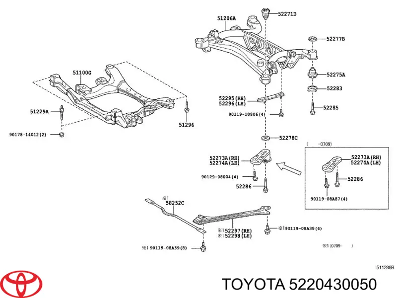  Toyota 5220430050 ціна, від 19.47 USD