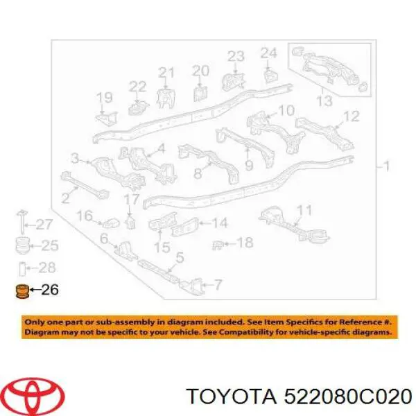 Toyota 522080C020 ціна, від 27.17 USD