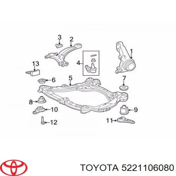 Купити 5221106080 Toyota 