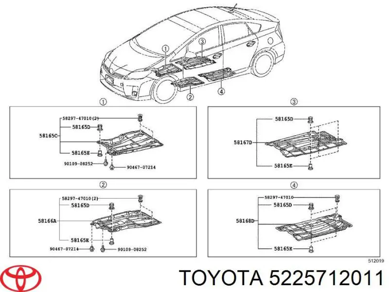  Toyota 5225712011 ціна, від 11.25 USD