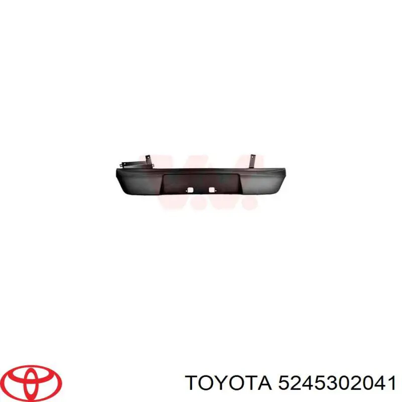 5245302041 Toyota Накладка бампера заднього